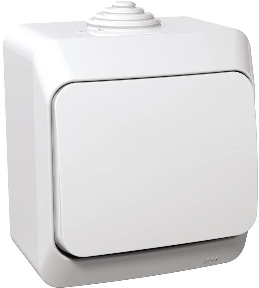 Кръстат ключ IP44 цвят Бял Cedar Plus SE, SCHNEIDER ELECTRIC, WDE000570
