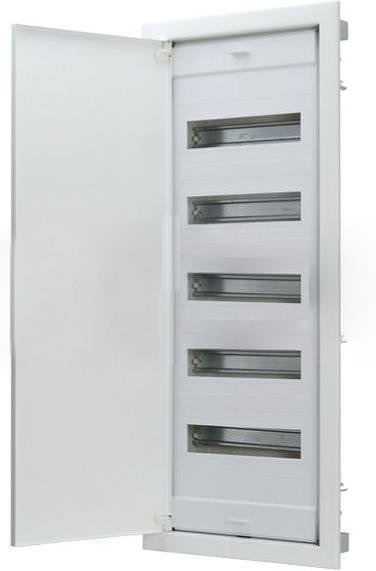 Табло за СКРИТ монтаж 5х12+10 DIN модула с метална плътна врата 878x368x90 Scame-677.5060.2