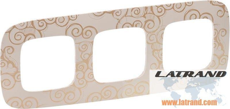 Рамка 3х цвят Нарцис злато Valena Allure Legrand - 754353