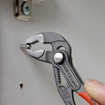 Клещи раздвижени Cobra, червена ръкохватка 125мм, Knipex - K8701125