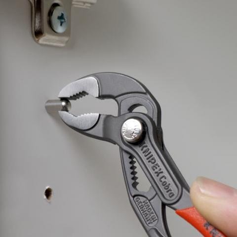 Клещи раздвижени Cobra, червена ръкохватка 125мм, Knipex - K8701125