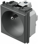 Контакт френски стандарт 2P+E 16A 2 мод. цвят Антрацит Modul TEM, VM40AT