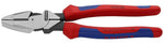 Комбинирани клещи Lineman, синьо-червена ръкохватка 240мм, Knipex - K0902240