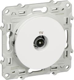 Розетка TV 1,5 dB цвят Бял Odace SE /до изчерпване/, SCHNEIDER ELECTRIC, S520445