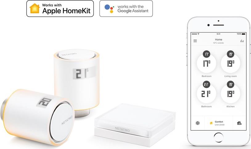 Стартов пакет - Термоглави за радиатори Smart, централно отопление Netatmo /до изчерпване/, NETATMO , NVP-EN