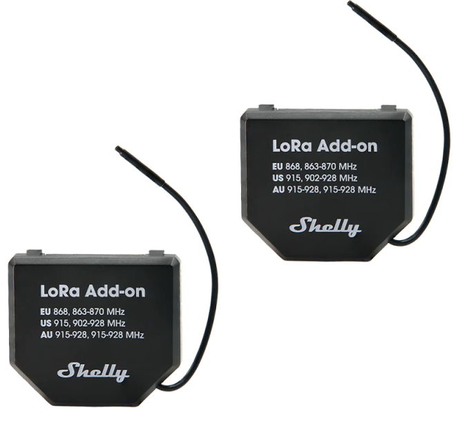 Комплект радио интерфейси Shelly LoRa Add-on - 071677, SHELLY, Shelly LoRa Add-on 2x