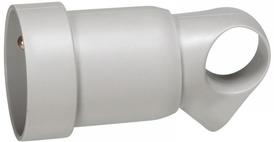 Куплунг сив 2P+T 16A френски с ринг Legrand, LEGRAND, 50425