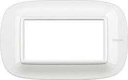 Рамка 4 мод. овална White monochrom Axolute Bticino, BTICINO, HB4804HD