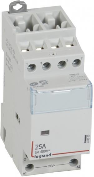 Модулен контактор CX3, 25А 4NO 24Vac 2 модула Legrand, LEGRAND НИСКО НАПРЕЖЕНИЕ, 412510