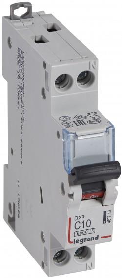 Автоматичен прекъсвач DX3 1P+N 10A крива С 6kA Legrand, LEGRAND НИСКО НАПРЕЖЕНИЕ, 407740