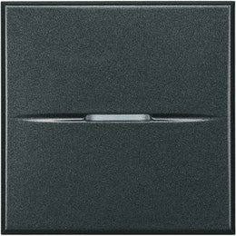 Кръстат ключ 2 мод. 16A аксиален цвят Антрацит Axolute Bticino, BTICINO, HS4004/2