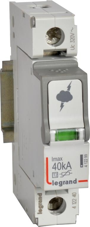 Катоден отводител тип 2 SPD 40kA 320V 1P Legrand, LEGRAND НИСКО НАПРЕЖЕНИЕ, 412240