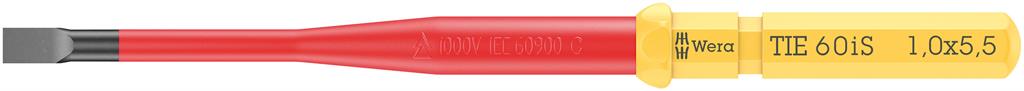 Острие шлиц 1.0x5.5x157 Slim, 60 Kraftform Kompakt VDE 1000V Wera, WERA, W006508