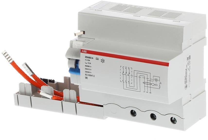 ДТЗ модул DDA803 3P 63A 300mA тип A 6.5 мод. ABB, 2CSB803101R3630