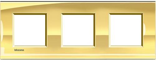 Рамка 3х2 мод. метална правоъгълна Ice gold LL Bticino , BTICINO, LNA4802M3OA