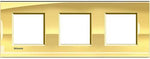 Рамка 3х2 мод. метална правоъгълна Ice gold LL Bticino , BTICINO, LNA4802M3OA