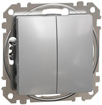 Сериен девиаторен ключ цвят Алуминий Sedna SE, SCHNEIDER ELECTRIC, SDD113108