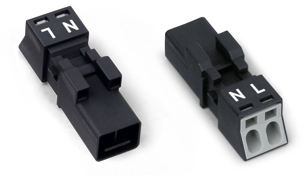 Щекер 2P 1,50 mm2 черен WINSTA® MINI Wago, WAGO, 890-212