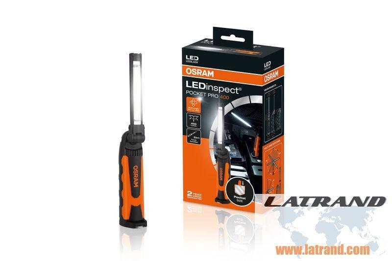 LED професионална сервизна лампа Osram LEDinspect POCKET PRO400, 400lm, 6000K, с вградена батерия - LEDIL409