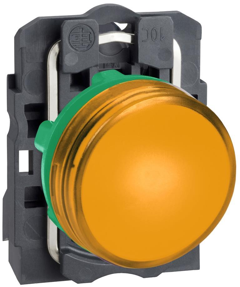 Сигнална лампа LED сглобена оранжева 230Vac Ø22mm XB5 SE, SCHNEIDER ELECTRIC НИСКО НАПРЕЖЕНИЕ, XB5AVM5