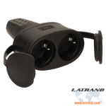 Двоен гумен куплунг IP 44 от Orno OR-AE-13117(GS)