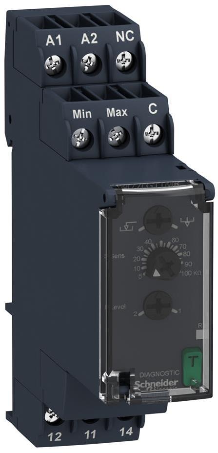 Реле за контрол на ниво 5-100 kOhm 24...240Vac/dc 1CO SE, SCHNEIDER ELECTRIC НИСКО НАПРЕЖЕНИЕ, RM22LG11MR