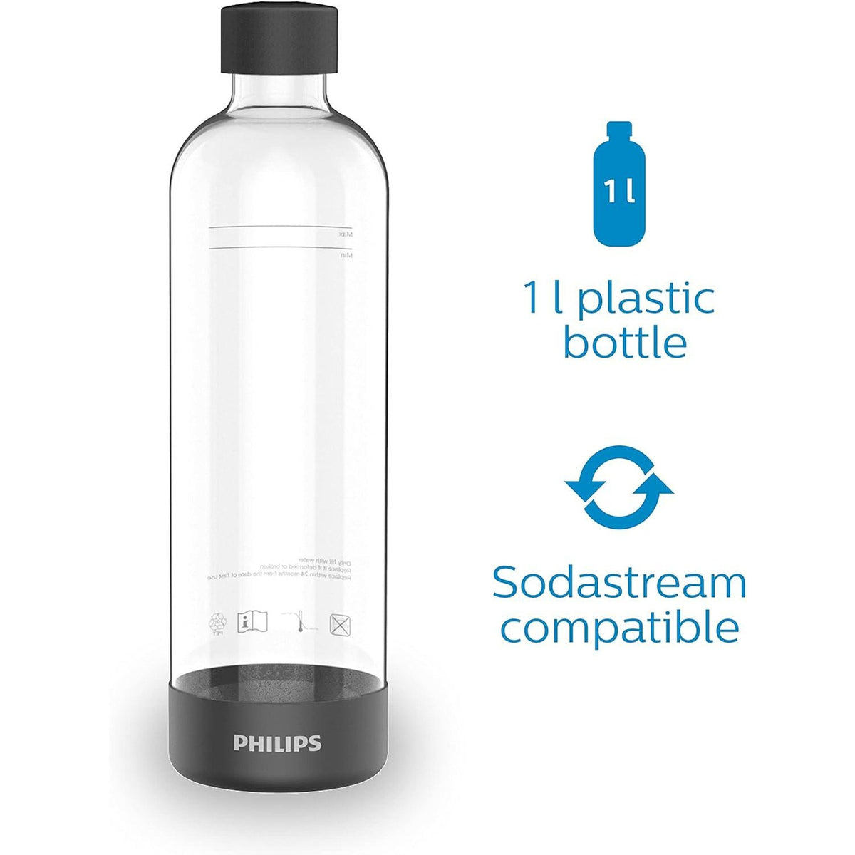 Машина за сода Philips - ADD4901BK/10, черна