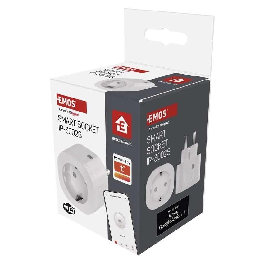 Адаптер Smart за контакт 1х Шуко 16A с мерител IP-3002S Wi-Fi GoSmart EMOS