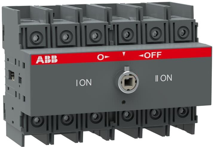 Разединител OT100F3C 100A 3P I-0-II за DIN монтаж без ръкохватка АВВ, ABB, 1SCA105008R1001