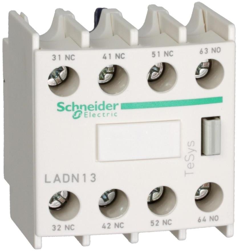Блок помощни контакти TeSys D 1NO-3NC винтови клеми SE, SCHNEIDER ELECTRIC НИСКО НАПРЕЖЕНИЕ, LADN13