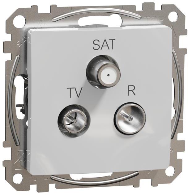 Розетка TV+FM+SAT цвят Алуминий Sedna SE, SCHNEIDER ELECTRIC, SDD113481