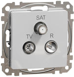 Розетка TV+FM+SAT цвят Алуминий Sedna SE, SCHNEIDER ELECTRIC, SDD113481