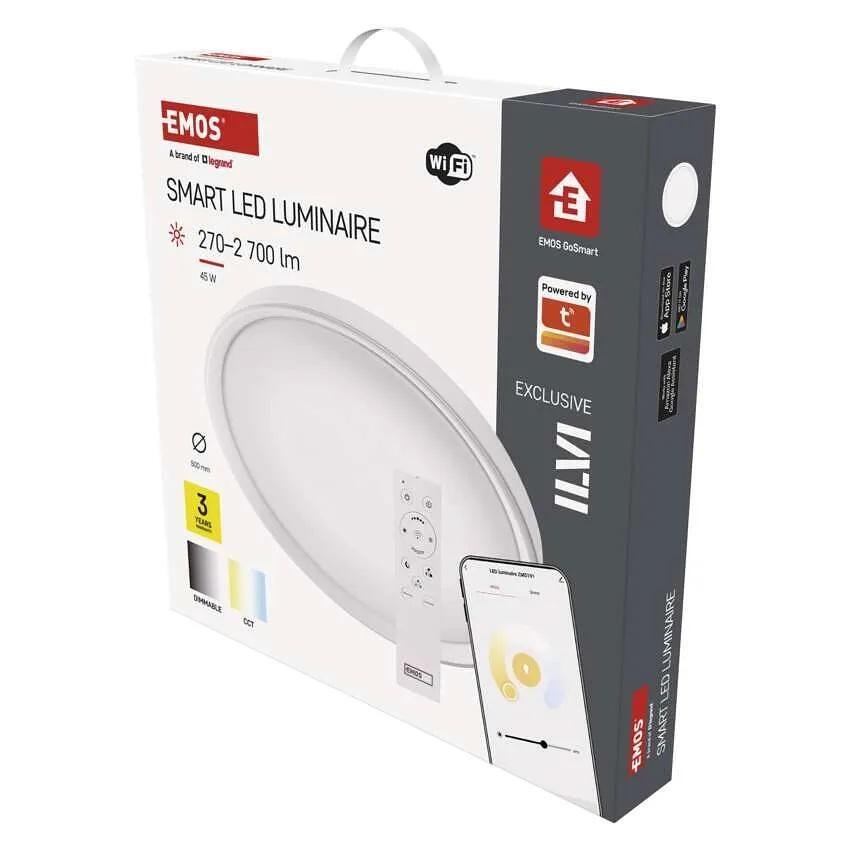 Плафон LED DN500 45W CCT 2700lm 115° димируем 30000h IP20 Wi-Fi GoSmart EMOS