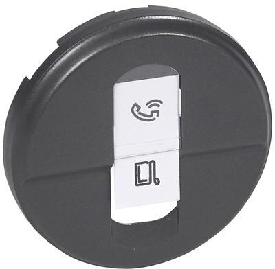Лицев панел за RJ45 розетка цвят графит Celiane Legrand, LEGRAND, 67951