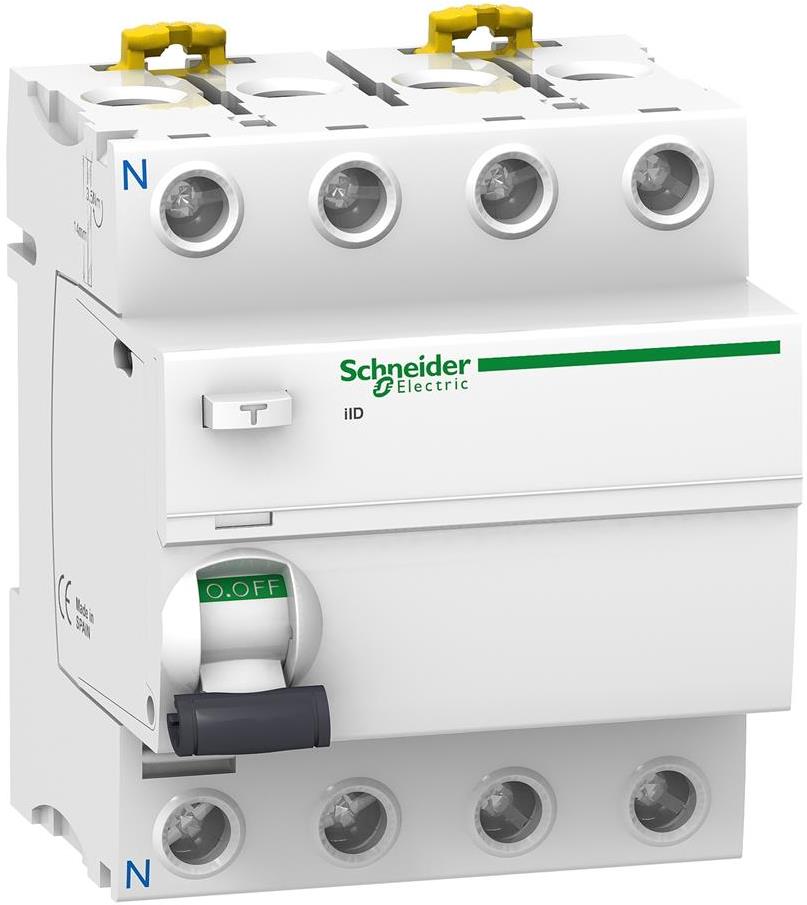 ДТЗ Acti 9 iID 4P 40A 30mA тип A 10kA 4 мод. SE, SCHNEIDER ELECTRIC НИСКО НАПРЕЖЕНИЕ, A9R21440