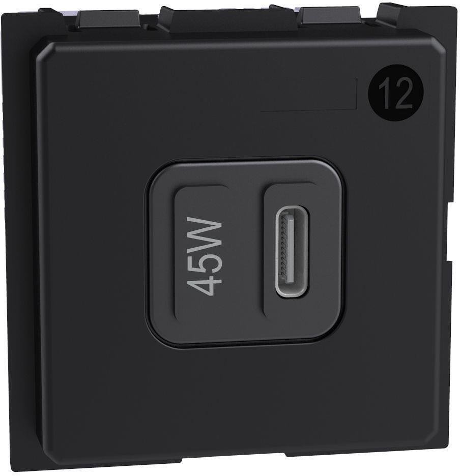 Розетка USB за зареждане тип C Power Delivery 45W 2 мод. Living Now Bticino - K4294C