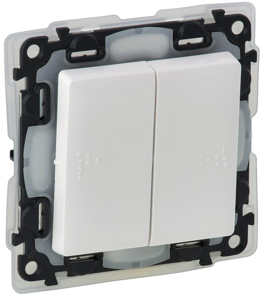 Сериен девиаторен ключ IP44 цвят бяло Valena Life Legrand, LEGRAND, 752158