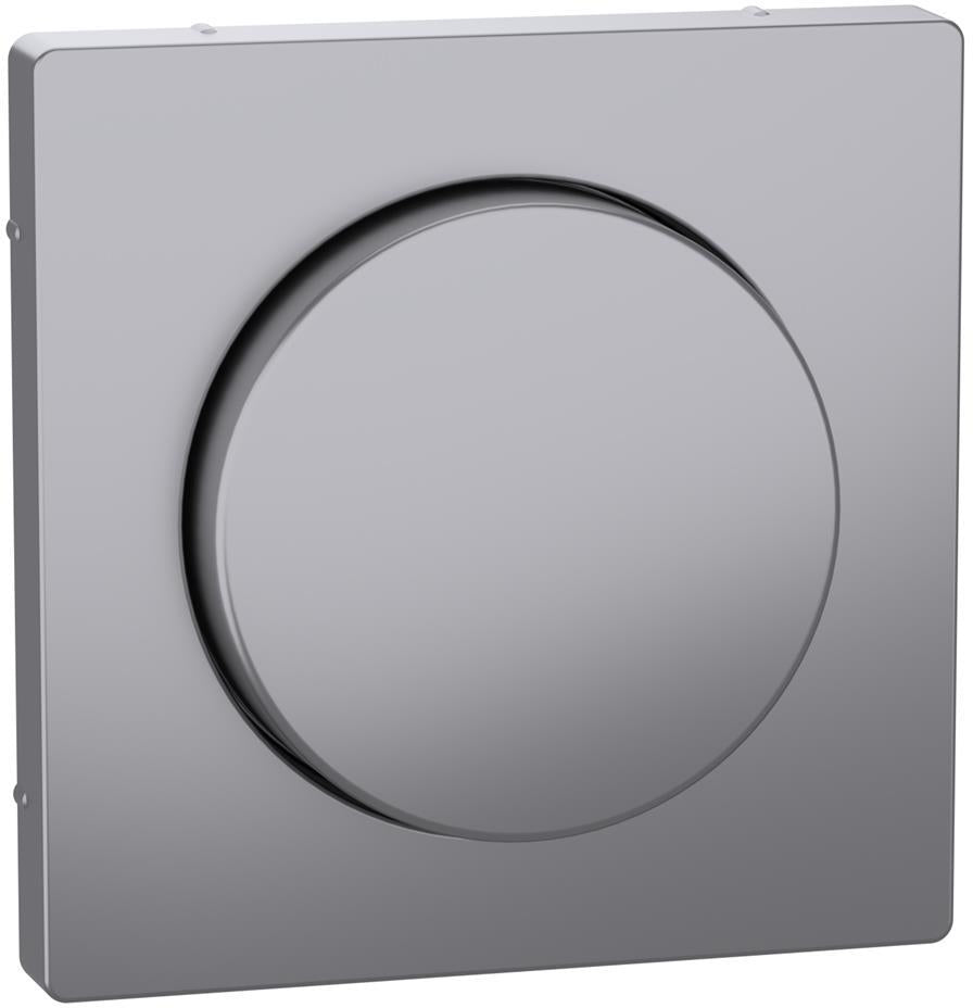 Лицев панел за ротативен димер цвят Неръждаема стомана System Design Merten SE, SCHNEIDER ELECTRIC, MEG5250-6036
