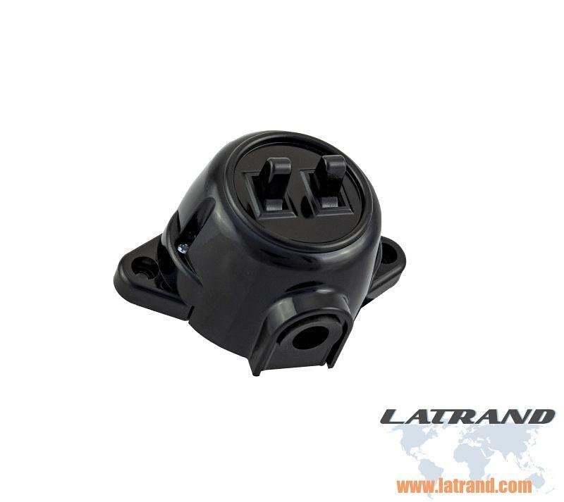 ATRA - Сериен ключ 10A открит монтаж IP21 черен - 5119, АТРА