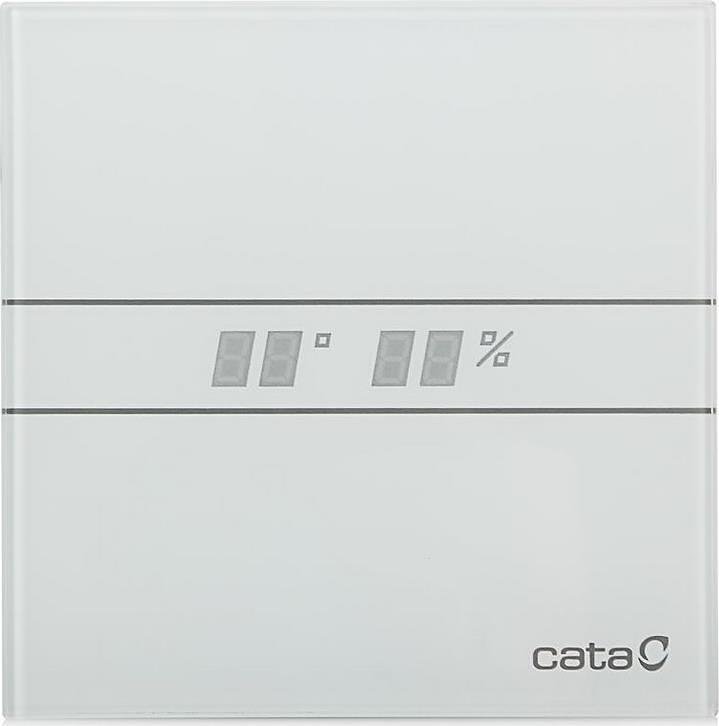 Вентилатор E-120GTH HYGRO ф120мм, цвят Бял, 210м3/ч, 11W, 33dB CATA - C00901200