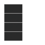 Лицев панел за 4 бутона 30x15 20venti Fenix Black Ingo EKINEX, EK-T4R-20-FNI