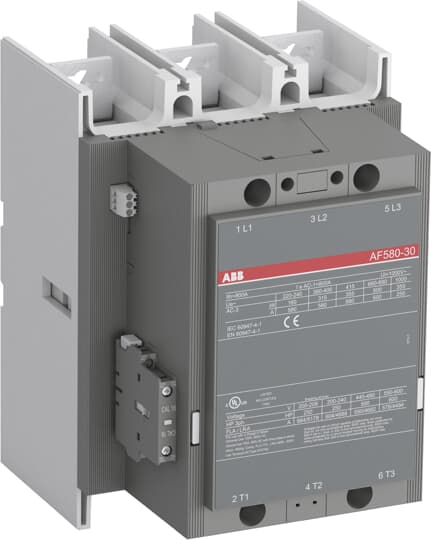 Контактор AF580-30-11 3P 315kW (580A AC-3) 1NO+1NC 100...250V 50/60Hz ABB, 1SFL617001R7011