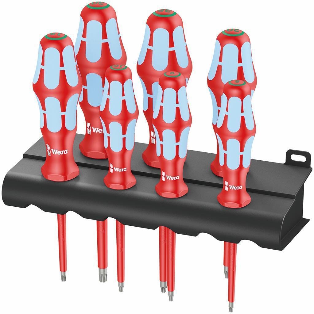 Комплект отвертки, 7x TX, неръждаема стомана, 3167/7 Kraftform VDE 1000V Wera - W022767