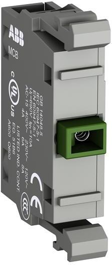 Допълнителен контакт 1xNO MCB-10 за държач с 3 или 5 гнезда Modular ABB, 1SFA611610R1001