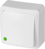 Еднополюсен ключ IP20 открит монтаж цвят Бял Berg EPN, 3710-00