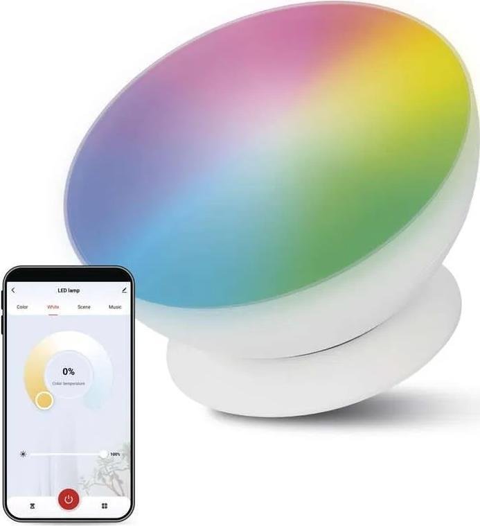 Спот LED Ø175 7W RGBW 330lm димируем 20000h IP20 бял Wi-Fi GoSmart EMOS