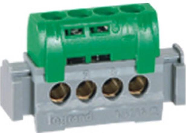 Клема изолирана ЗЕЛЕНА 4х16mm2 76A Legrand, LEGRAND НИСКО НАПРЕЖЕНИЕ, 4830