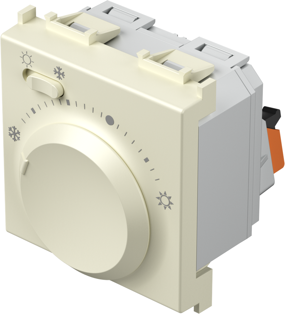 Термостат 5-30°C 230V max 1.5А 2 мод. цвят Крем гланц Modul TEM, EM39IW