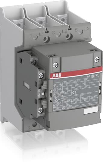 Контактор AF116-30-11B 3P 55kW (116A AC-3) 1NO+1NC 100...250V 50/60Hz ABB, 1SFL427002R1311