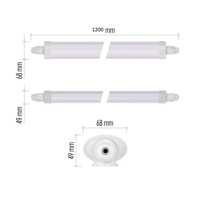 Осветително тяло LED Damp Proof 36W 4000K 4680lm 120° 30000h IP65 1.2m DUSTY EMOS